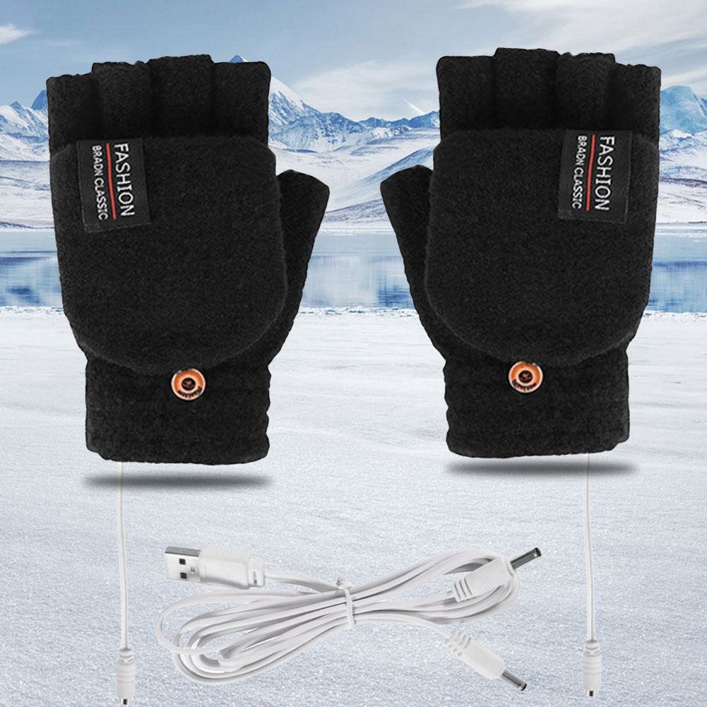 Hand Warmer Electric - Guanti riscaldanti a doppia faccia, lavabili