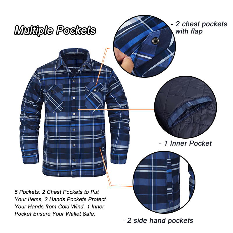 Camicie a quadri invernali per - Flannel Shirt Lined recensione e prezzo